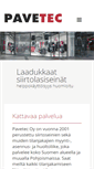 Mobile Screenshot of pavetec.fi
