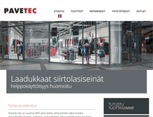Tablet Screenshot of pavetec.fi